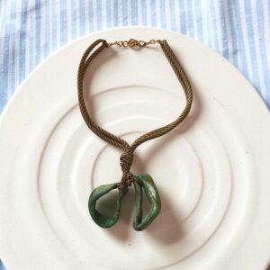 Colar Elos Orgânicos verdes